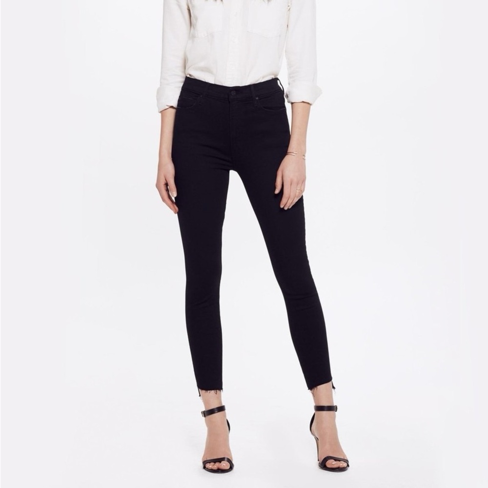 Mother Denim Stunner Zip Ankle Step